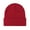 Red_One Size, variant on HUANLEDASH Winter Unisex Knitted Hat Stretchy Folded Brim Thickened Solid Color Ear Protection Warm Daily Wear Cap Outdoor Skiing Skating Headwear