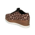 thumbnail image 3 of New Women Qupid Prado-06 Almond Toe Lace Up Double Stacked Creeper Wedge Sneaker, 3 of 5