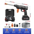 thumbnail image 2 of Topteng Power Blaster Plus Pressure Washer Cordless Portable Electric High Pressure Water Spray Gun and Hose Car Washer Cleaner Tool for Balconies Windows, Exterior Walls, Floors, Fences, Gardens, 2 of 9
