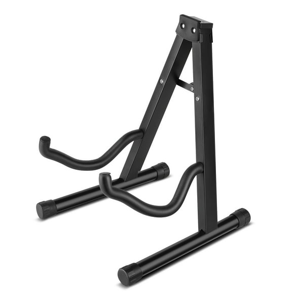 Guitar A-Frame Stand Floor Support for Acoustic and Electric Guitars - Portable Instrument Stand Rack Holder Display for Classical Guitar and Bass, Violin, Ukulele, Banjo, Mandolin