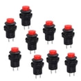 thumbnail image 4 of Homoyoyo 10Ud Botón Spst Auto Color Rojo Para Control Eléctrico Industrial, 4 of 8