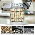 thumbnail image 6 of Yayeee Ashtray with Lid for Cigarette Smokeless Stainless Steel Home Ash Holder, Retro Green Stars, 6 of 7