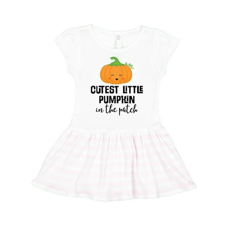 

Inktastic Cutest Little Pumpkin in the Patch Halloween Gift Toddler Girl Dress