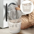 thumbnail image 2 of HAXMNOU Plastic Laundry Basket Hamper, Flexible Dirty Laundry Basket, Portable Flexible Laundry Basket with Handles – Breathable Foldable Storage SolutionA, 2 of 3
