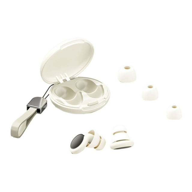 Bouchons d'Oreilles pour Dormir 45dB Bouchons d'Oreilles Antibruit pour Concerts Focus Voyage Travail Bouchons d'Oreilles en Silicone avec 8 Embouts (TP L) Réduction de Bruit Réutilisable