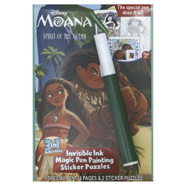 Lee Publications Disney Moana Spirit of the Ocean 3 In 1 Activities, 1 set
