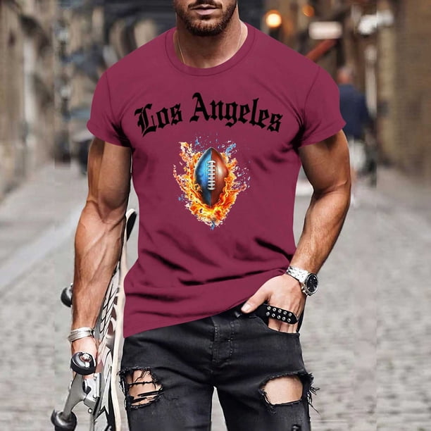 Tops para hombre, blusas y camisas de manga corta con cuello redondo para hombre, jersey informal con cuello redondo estampado para hombre, pantalones cortos deportivos para fitness, blusa de poliéste