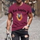 thumbnail image 1 of Tops para hombre, blusas y camisas de manga corta con cuello redondo para hombre, jersey informal con cuello redondo estampado para hombre, pantalones cortos deportivos para fitness, blusa de poliéste, 1 of 5