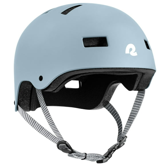 Retrospec Casque de Vélo / Planche à Roulettes Dakota pour Adultes - Trajet, Vélo, Skate, Trottinette, Longboard & Patinage Incliné - Très Protecteur & Ventilation Premium - Grand - Bleu Cristal Mat