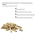 thumbnail image 3 of Rhino Wood Industries: 3/8" x 2" - 100 Pack Wooden Dowel Pins - Kiln Dried, Fluted, and Beveled, 3 of 6