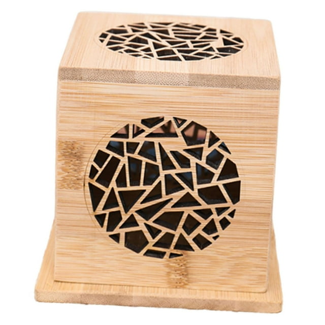 Caja quemadora de incienso de bambú, colección de adornos, soporte para incienso para meditación y spa Estilo B