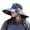 Grey, variant on Solar Fan Hat Solar Powered Ventilated Fisherman Hat With Long Lasting Lithium Battery Outdoor Sun Shield Cap for And Fans Hat for Sunny Days And Hiking