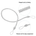 thumbnail image 4 of Uxcell Curtain Tiebacks Ropes, 4 Pack Braided Curtain Tie Backs with Screw Hooks & Bolts, White, 4 of 6