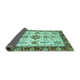thumbnail image 2 of Ahgly Company Indoor Rectangle Oriental Turquoise Blue Traditional Area Rugs, 7' x 10', 2 of 4