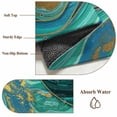 thumbnail image 6 of Round Area Rug 3 Ft, Dark Green Marble Washable Non-Slip Circle Carpet for Living Room/Bedroom, Modern Abstract Art Marble Fluid Low-Profile Small Floor Mats Collection Rugs for Indoor, 6 of 7