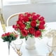 thumbnail image 1 of Ramo de rosas artificiales de seda en jarrón | Arreglo floral artificial para centros de mesa de bodas, decoración de mesas en el hogar, fiestas de oficina y decoración de comedores., 1 of 6