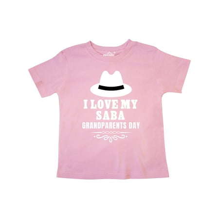 

Inktastic Grandparents Day I Love My Saba Gift Toddler Boy or Toddler Girl T-Shirt