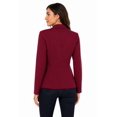 thumbnail image 4 of Women's Chic Long Sleeve Fitted Open Blazer Jacket for Casual Office Elegance, 4 of 6