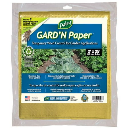 Dalen 2'x 25' Gard'N Paper with Biodegradable Pegs