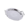 thumbnail image 1 of Round Serving Tray with Handles for Bathroom Restaurant Living Breakfast Tray Room Argent M, 1 of 9