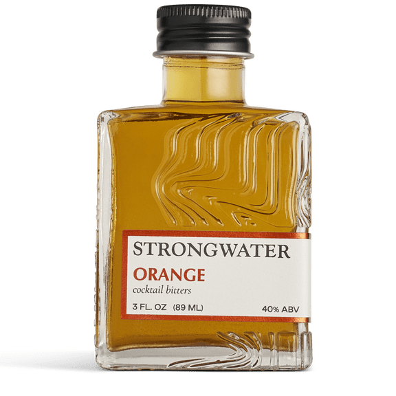 Strongwater Orange Bitters (40 Servings) - Spiced Orange Bitters for Cocktails - Cocktail Bitters with Citrus Zest, Cardamom & Walnut - Pair with Whiskey, Bourbon, Vodka, Rum, Gin - 3oz, 1 Pack
