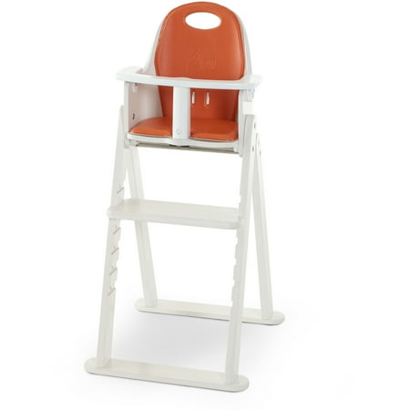 svan baby to booster bentwood high chair white tangerine cushion