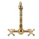 thumbnail image 2 of Grifo para fregadero, grifo dorado de 2 orificios y 2 manijas, latón G1/2 pulgadas, fácil instalación, a prueba de fugas, diseño Retro, grifo para lavabo, 2 of 10
