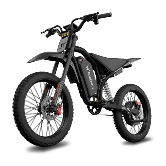 BIGNIU BG-S PRO Class 2 Electric Bike for Adults, 750W Motor, 20 MPH Max Assist Speed, 52V 25Ah Removable Battery, Full Suspension E-Bike, UL 2849