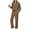 06 - Brown, variant on Lounge Sets for Women 2025 V Neck 2 Piece Outfits Airport Wide Leg Pants Matching Set Sweatsuits