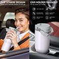 thumbnail image 5 of Modern 30oz Handheld Travel Tumbler with Handle – Double Wall Stainless Steel Insulated Cup, Flip Straw Lid, Leak-Proof & BPA-Free for Hot and Cold Drinks – Durable Coffee & Juice Mug White, 5 of 7