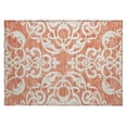thumbnail image 2 of Addison Rugs Chantille Indoor/Outdoor Transitional Damask Coral Washable Rectangle Rug, 1'8" x 2'6", 2 of 6