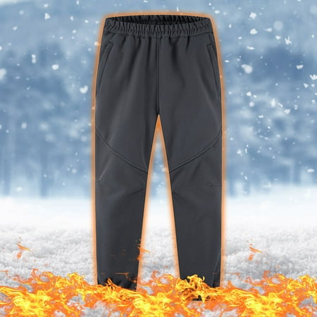 Lilgiuy Boys Girls Fashion Solid Color Keep Warm Windproof Water Proof Outdoor Hiking Ski Pants for Home Leisure