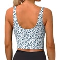thumbnail image 3 of Lsque Nautical Theme Anchors Printed Women'S Sports Bra, Compression, Moisture Wicking, High-Impact Sports Bra For Women,Supportive sports bra-Small, 3 of 9