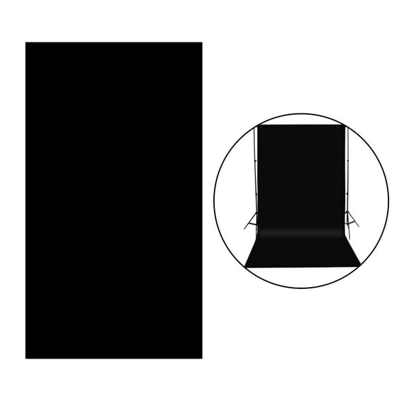 Backdrop, 2 x 4ft Background Photography Backgrounds Backdrop Paper for Product Photo , Video ,Photography Black