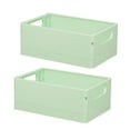 thumbnail image 1 of 2PCS Desktop Folding Storage Basket Office Simple Book Snacks Toy Storage Basket Dormitory Makeup Storage Box, 1 of 5