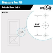 Wright Products Steel Colonial Tie Down Push Button Door Latch for Screen and Storm Doors, Black