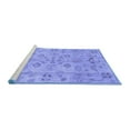 thumbnail image 2 of Ahgly Company Machine Washable Indoor Round Persian Blue Traditional Area Rugs, 3' Round, 2 of 4