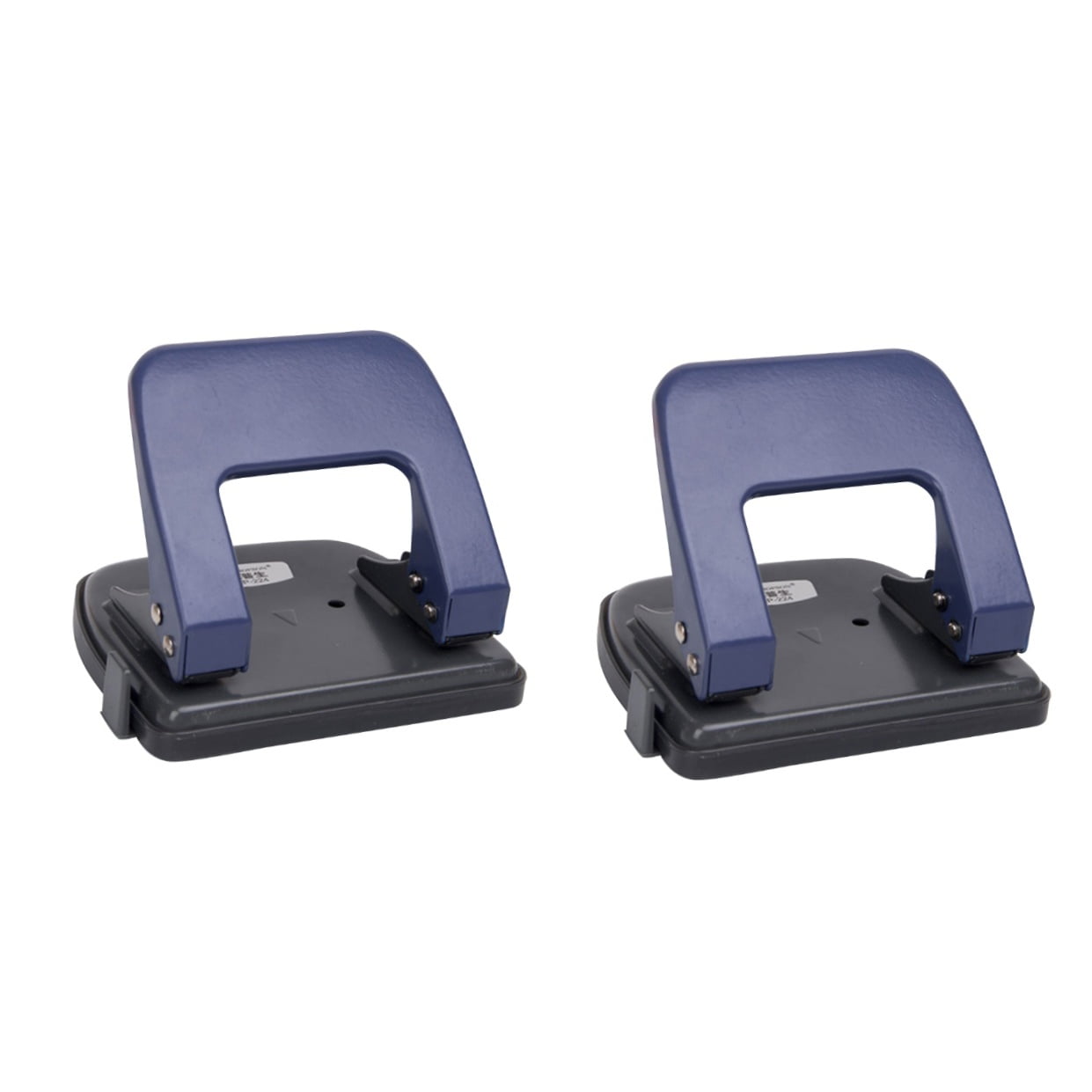 Masteelf 2pcs 2 Hole Punch Craft Paper Cutter Loose-Leaf Punches Scrapbooking Puncher DIY Tools Binding Supplies (Navy)