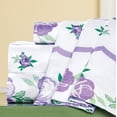 thumbnail image 3 of Printed Lovely Bright Blooming Roses White Sheet Set, 3 of 4