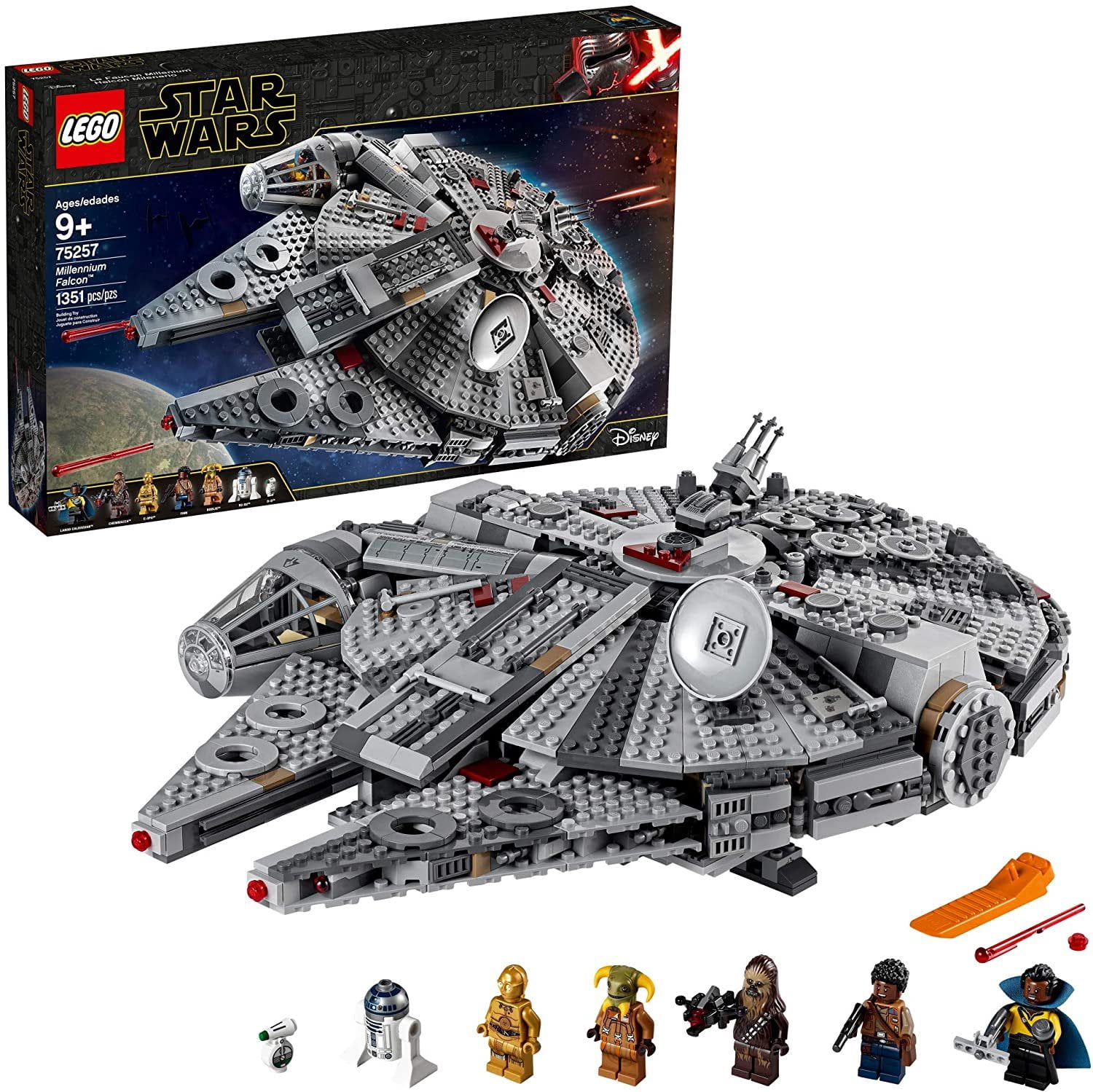 LEGO Star Wars 75257 Millennium Falcon Building Set with Finn