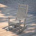 thumbnail image 5 of Merrick Lane Gray Poly Resin Indoor/Outdoor Rocking Chair, 5 of 15