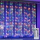 thumbnail image 4 of Cortina de luz impermeable de 3 metros, 300 LED, cable de cobre USB, cadena de luces de hadas con Control remoto para decoración de habitación, 4 of 8