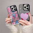 thumbnail image 4 of Funda Protectora De Espejo De Dibujos Animados De Barbie Para iphone 14 13 12 Pro Max 11 14promax, 4 of 4