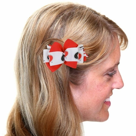 Carolina Hurricanes Mary Loop Bow - Red/White - No Size
