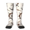 thumbnail image 1 of Fotbe Anchor with Rope Calcetas Divertidas Estampadas para Hombre y Mujer, Calcetas de Algodón hasta la Rodilla para Caminar, Correr, Enfermería y Embarazo, 1 of 6
