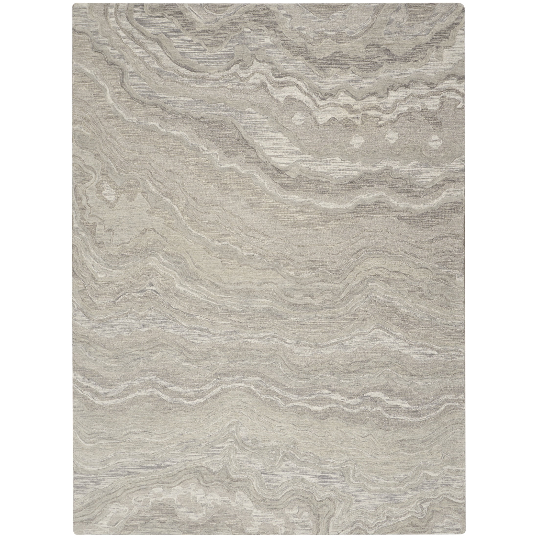 Nourison Graceful 8'6" x 11'6" Grey Modern Indoor Rug