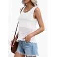 thumbnail image 5 of PRETTYGARDEN Womens Crochet Tank Tops Summer Spring Boho Sleeveless Cute Knit Sweater Vest Trendy Beach Vacation Clothes, 5 of 11