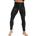 thumbnail image 1 of Loodgao Men's Compression Long Pants Gym Workout Tights Trousers Seamless Quick Dry Base Layer Leggings Black L, 1 of 6