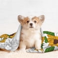 thumbnail image 4 of Pofeuu Plump Sunflower And Sketch Print Puppy Blanket,Dog Blankets,Pet Blanket Cozy Cat Blankets for Indoor Cats, Fuzzy Pet Blanket for Kitten Doggy Dog Blankets-Medium, 4 of 8