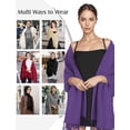thumbnail image 3 of Envolturas de Pashmina AURUZA para Mujeres, 3 of 7